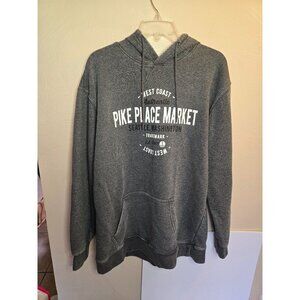Seattle Pike's Place Market Sweatshirt Size XXL Souvenir Flying Fish PNW Tourist
